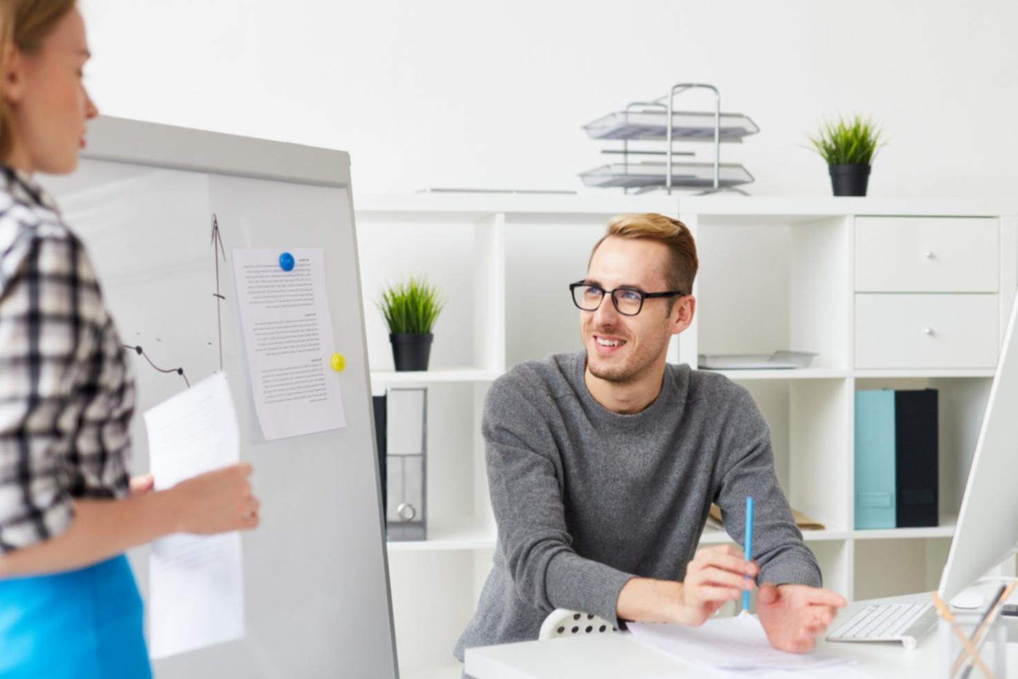 Modernes Büro mit freundlicher Atmosphäre